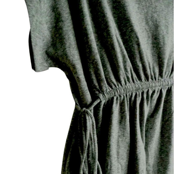 Caslon Comfy Side Tie Waist Top Petite Small Gray Cotton Blend Blouse NWT - Picture 6 of 14